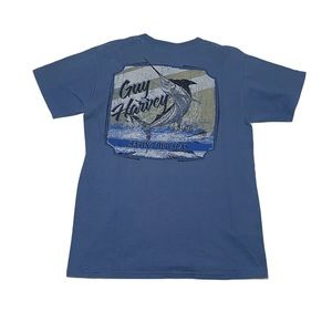 Blue Guy Harvey Graphic Tee Shirt